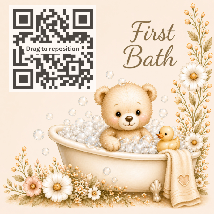 First Bath – Teddy Treasure