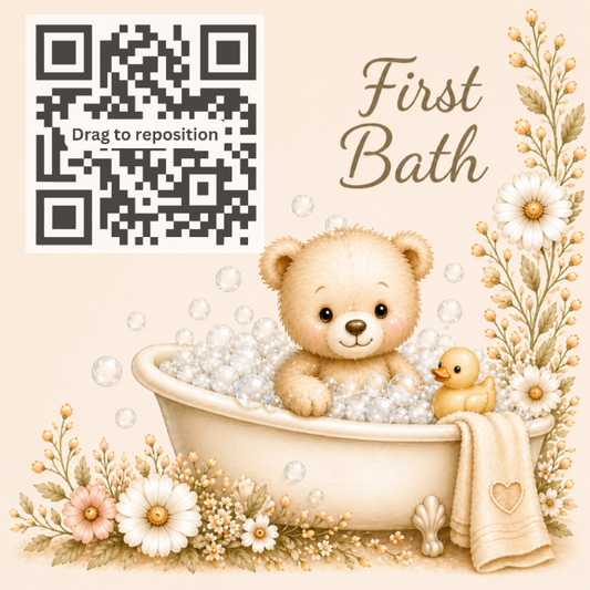 First Bath – Teddy Treasure