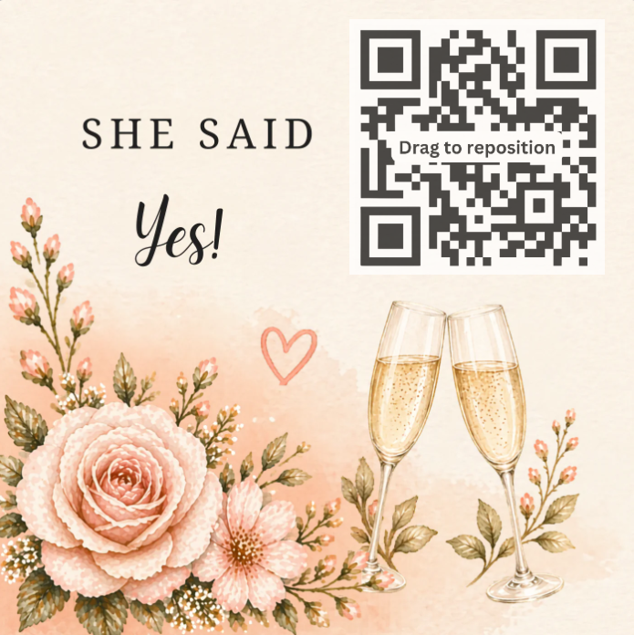 She said Yes!